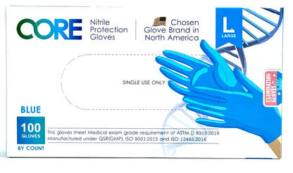 Nitrile Powder Free Medical Exam Gloves Long Cuff Case (1000 Gloves)