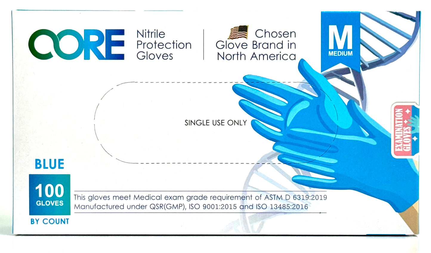 Nitrile Powder Free Medical Exam Gloves Case (1000 Gloves)